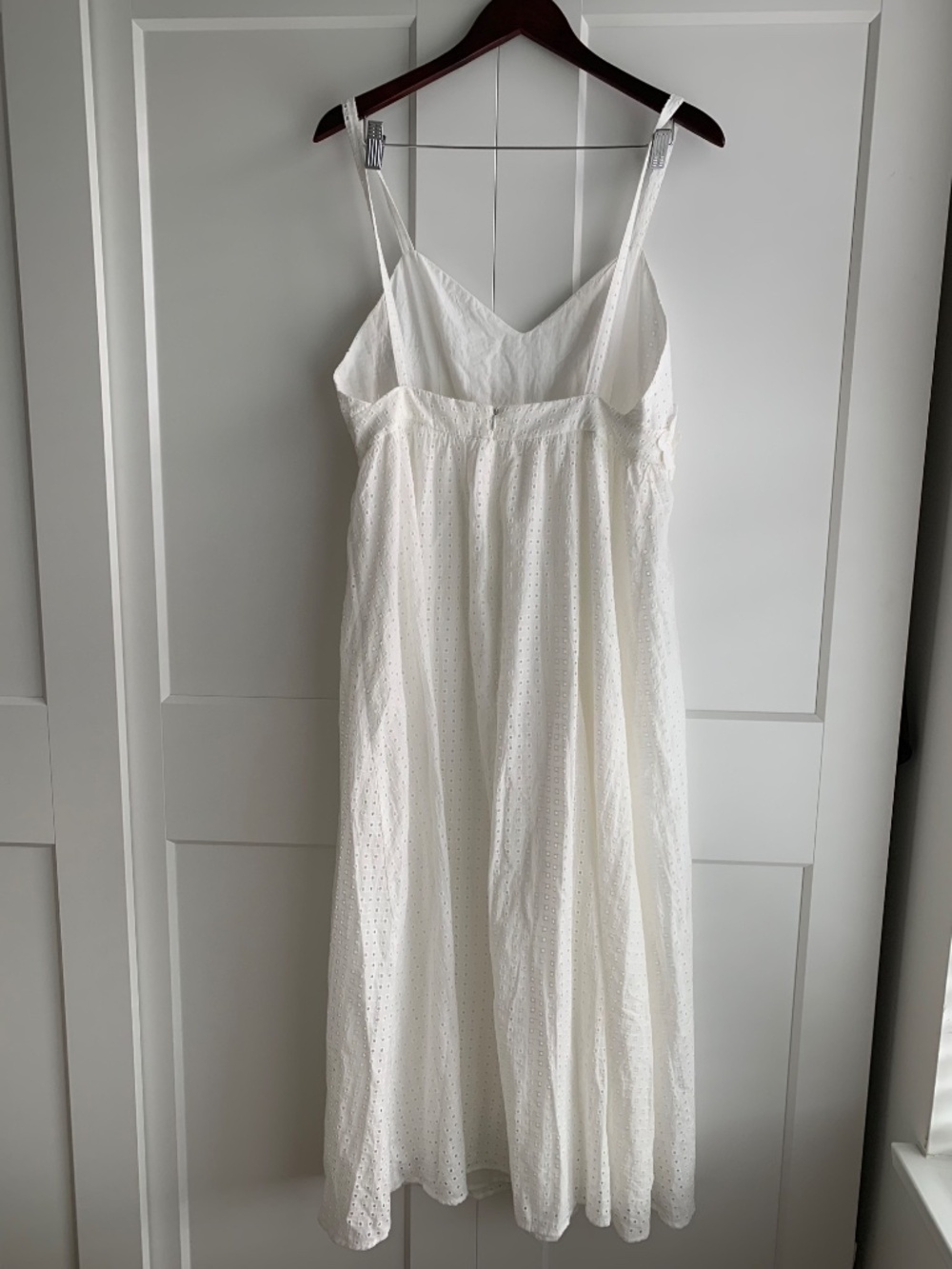 KOTON Maxi Dress Women's size EUR 42 or US XL Embroidered Backless Cotton White - Picture 6 of 14